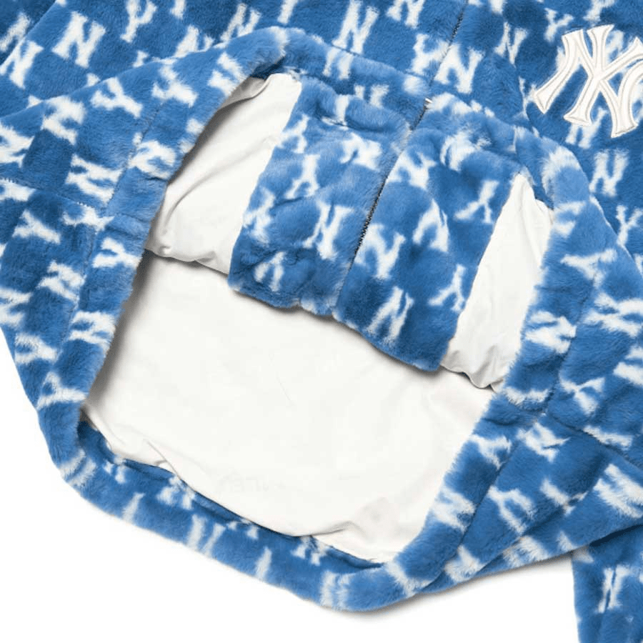 Áo MLB Monogram Plush Fleece Jumper NY Yankees 3AJPF1816-50BLD - Ảnh 3