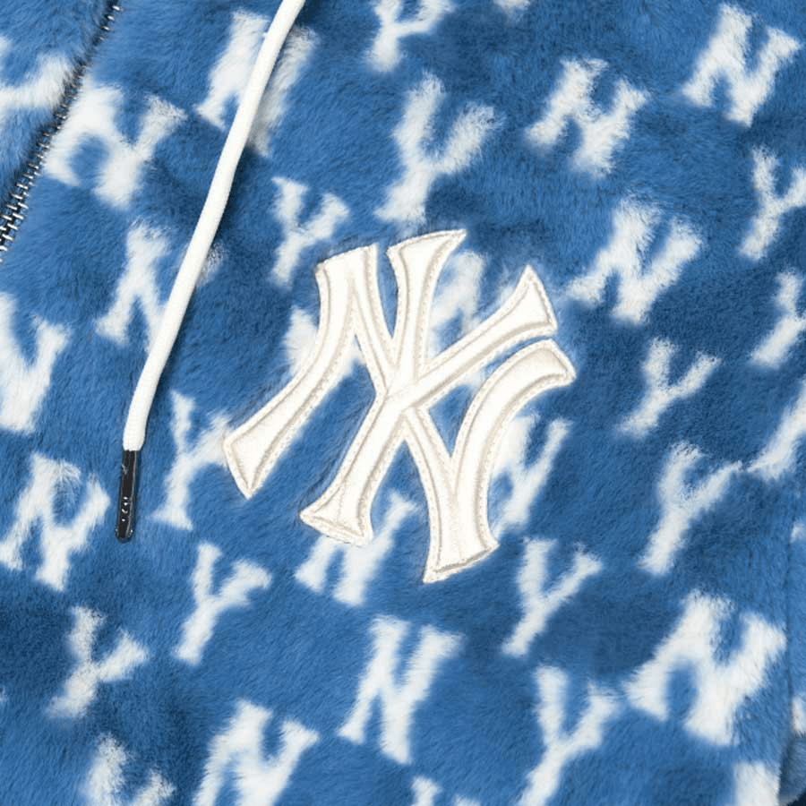 Áo MLB Monogram Plush Fleece Jumper NY Yankees 3AJPF1816-50BLD - Ảnh 4