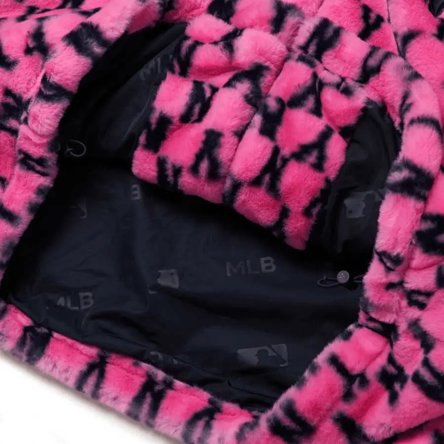 Áo MLB Monogram Plush Fleece Jumper NY Yankees 3AJPF1816-50PKD - Ảnh 4