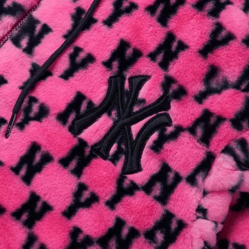 Áo MLB Monogram Plush Fleece Jumper NY Yankees 3AJPF1816-50PKD - Ảnh 5