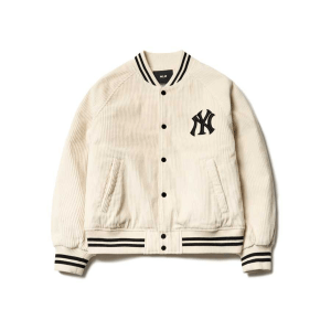 Áo MLB Bomber Basic Padded Corduroy Jumper NY Yankees 3AJP02016-50CRS