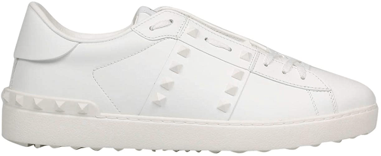 Giày Valentino Rockstud Untitled Tone-On-Tone Studded Sneaker White 2020 UY2S0931YEK0BO