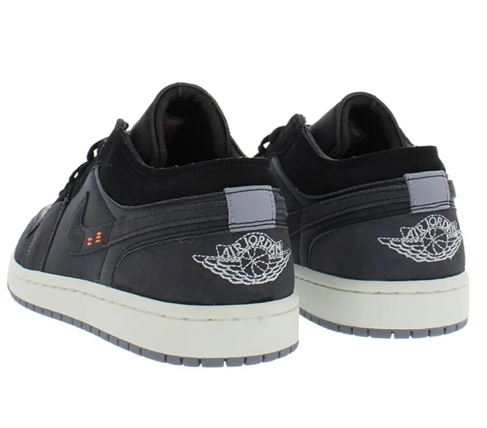 Giày Nike Air Jordan 1 Low Craft Inside Out 'Black' DN1635-001 - Ảnh 4