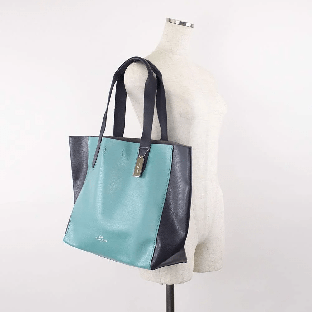 Túi Coach Derby Large Tote Bag 'Blue Green' F11833 - Ảnh 3