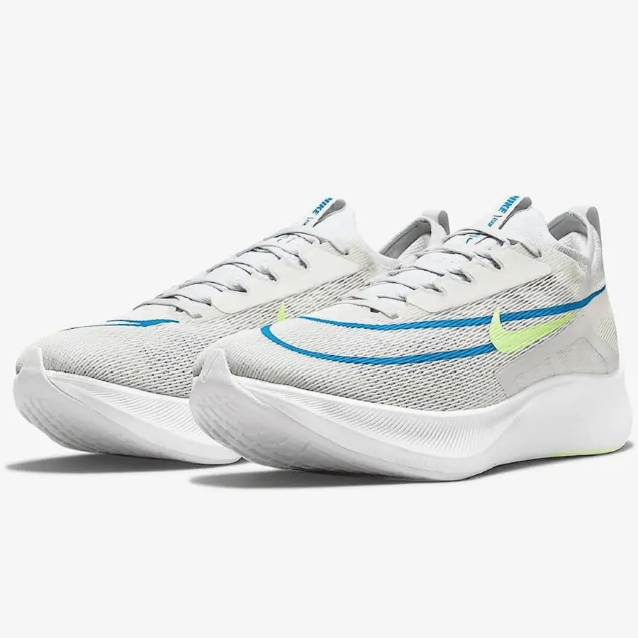 Giày Nike Zoom Fly 4 'White Imperial Blue Lime Glow' CT2392-100 - Ảnh 4