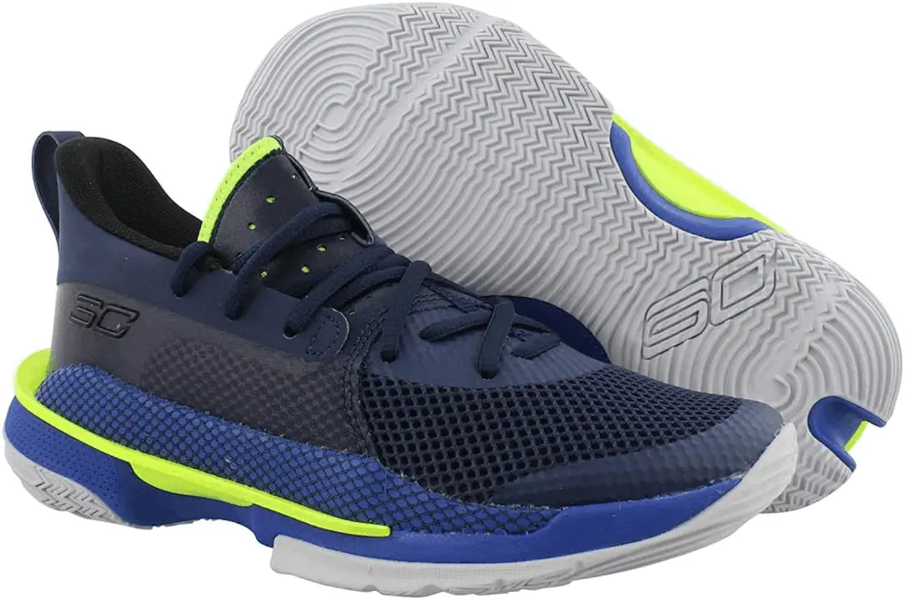 Giày Under Armour Curry 7 Big Kids 'Dub Nation' 3022113-405 - Ảnh 5