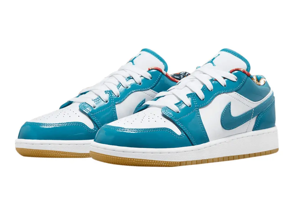 Giày Nike Air Jordan 1 Low SE GS 'Barcelona' DM0589-400 - Ảnh 5