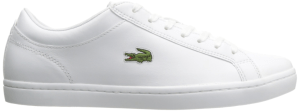 Giày Lacoste Men's Straightset White Leather Low-top Sneakers 733CAM1070-001