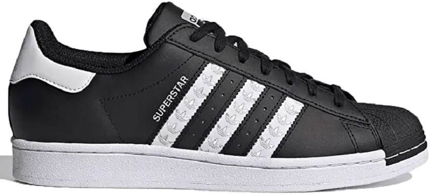 Giày Adidas Superstar Black White H68102