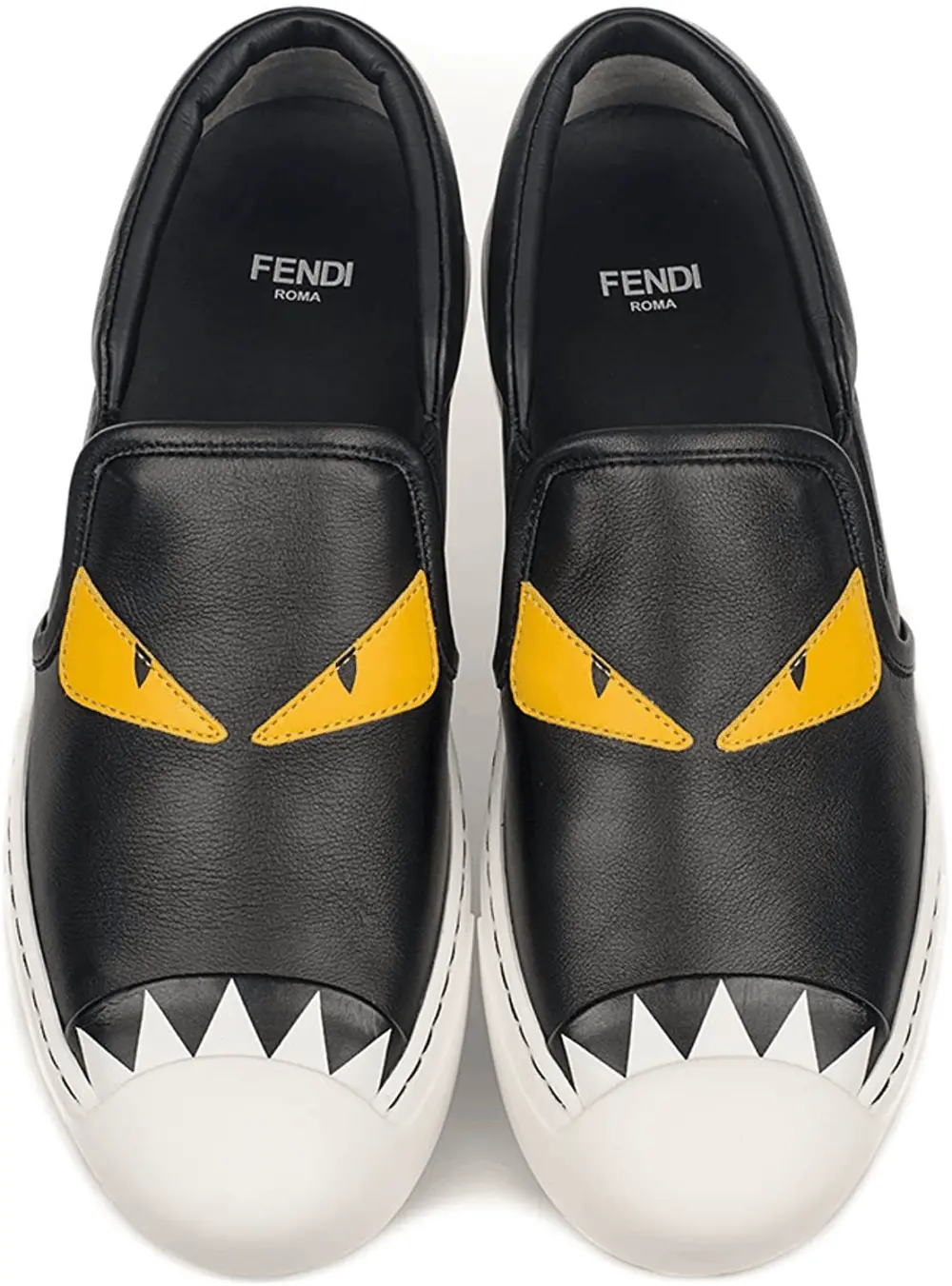 Giày Fendi Women's Black Leather Slip On Sneakers 8E5110-4RU-F0700 - Ảnh 5
