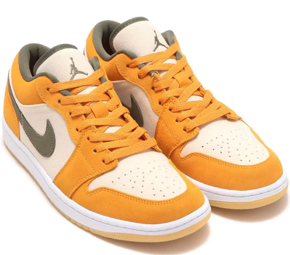 Giày Nike Air Jordan 1 Low ‘Orange Olive’ DH6931-102 - Ảnh 5