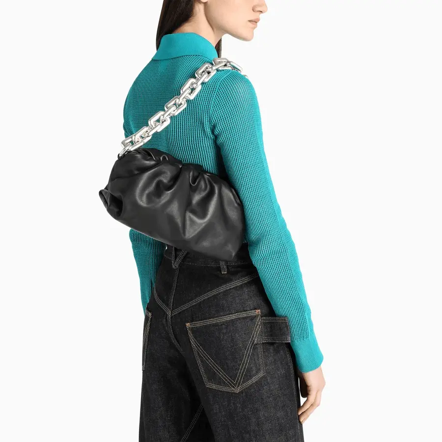 Túi Bottega Veneta The Chain Pouch Bag 'Black' 620230VCP40-1229 - Ảnh 5