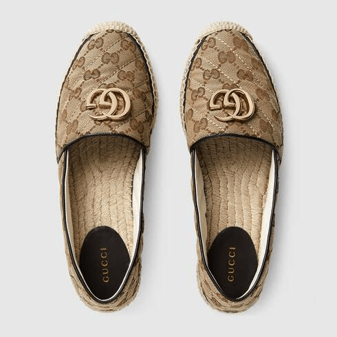 Giày Gucci Beige Women's GG matelassé canvas espadrille 621239-KQWM0-9765 - Ảnh 3