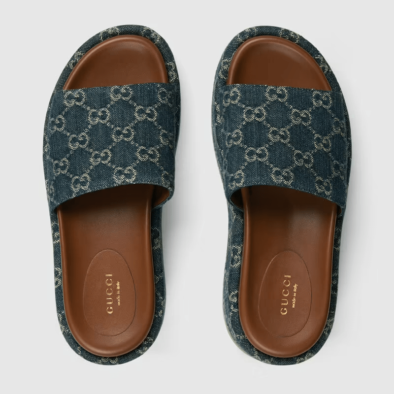 Dép Gucci Women's Platform Slide Sandal 623212-2KQ00-4402 - Ảnh 3