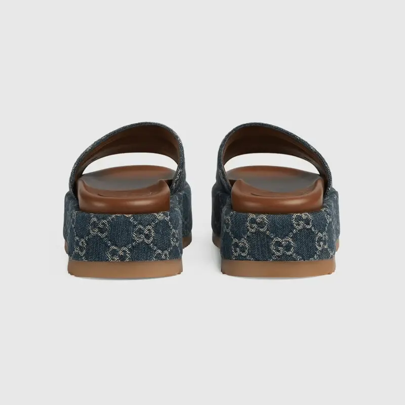 Dép Gucci Women's Platform Slide Sandal 623212-2KQ00-4402 - Ảnh 6
