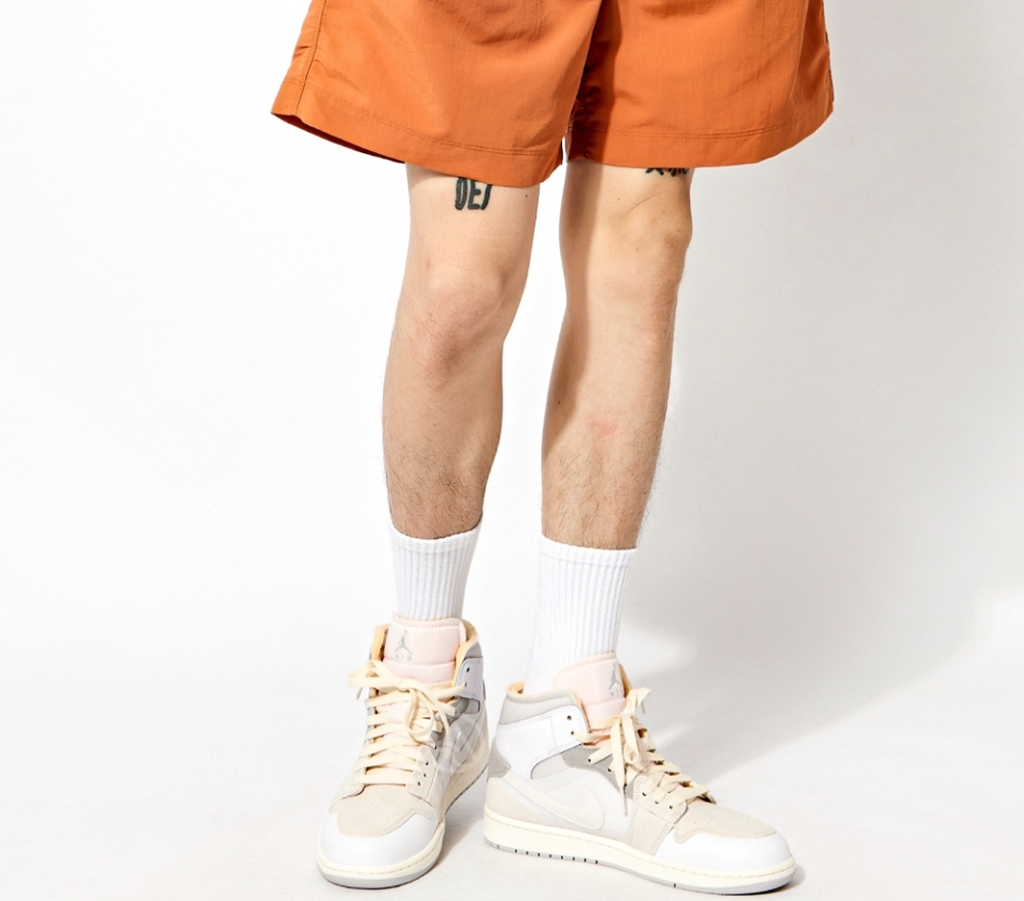 Giày Nike Air Jordan 1 Mid SE Craft 'Inside Out' DM9652-100 - Ảnh 3