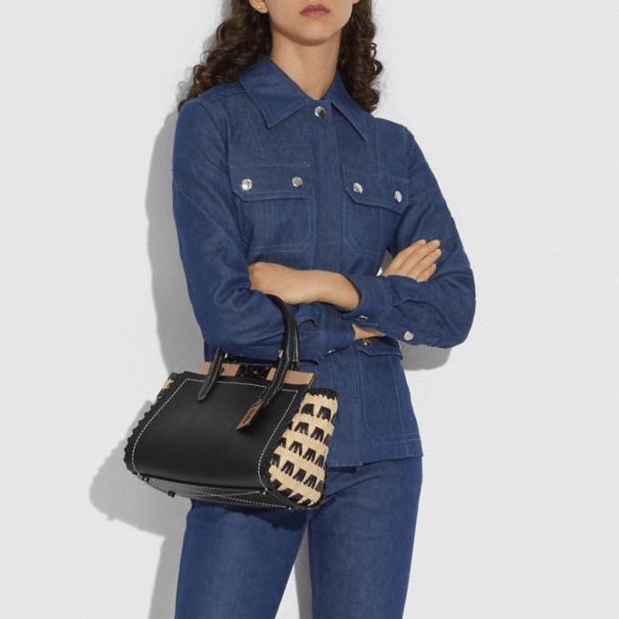 Túi Coach Troop Carry All With Weaving 623 V5BLC - Ảnh 2