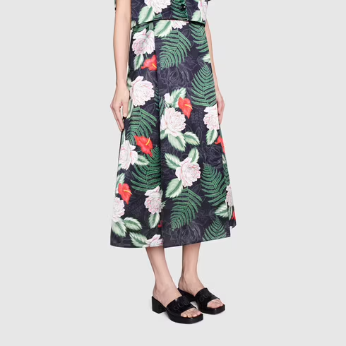 Dép Gucci Womens Rubber Slide Sandal 'Black Rubber' 624730-J8700-1000 - Ảnh 5