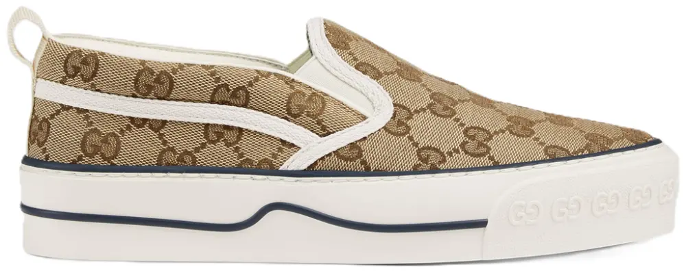 Giày Gucci Wmns Tennis 1977 Slip-On 'Beige Ebony' 624733-2HK40-9762