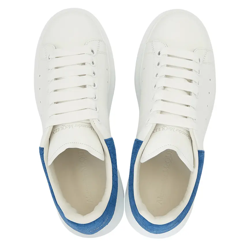 Giày Alexander McQueen Oversized Sneaker 'Blue Crocodile' 625162-WHZ4K-9255 - Ảnh 5