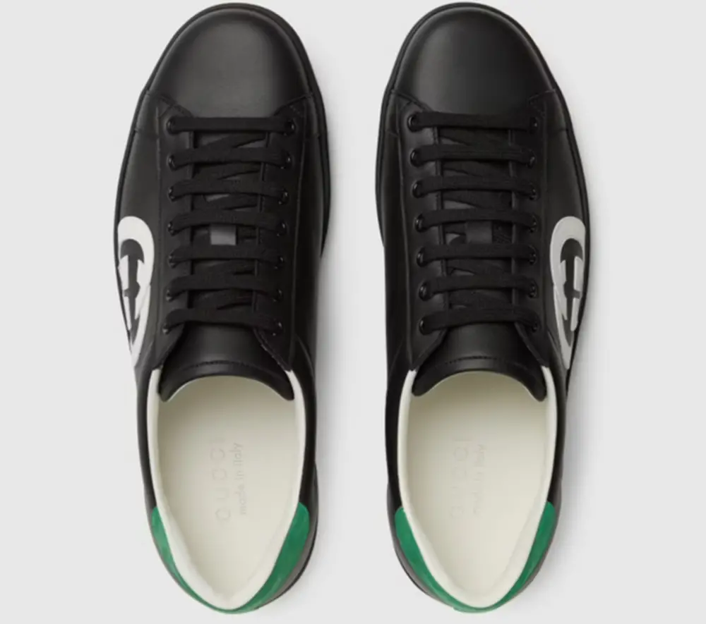 Giày Gucci Men's Ace sneaker with Interlocking G 625783-1XG70-1103 - Ảnh 3