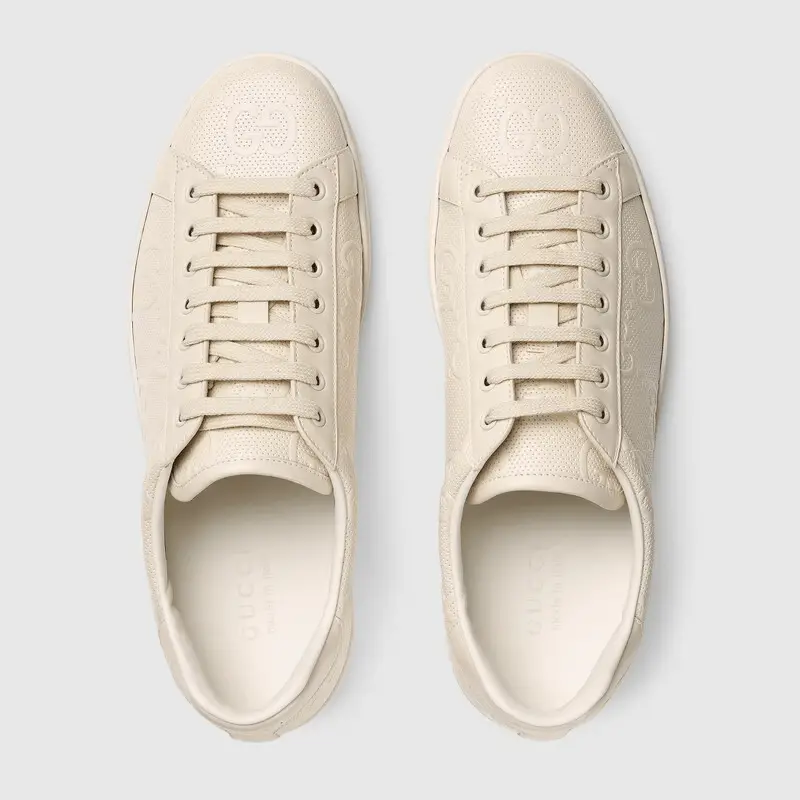 Giày Gucci Men's Ace GG Embossed Sneaker 625787-1XK10-9022 - Ảnh 4