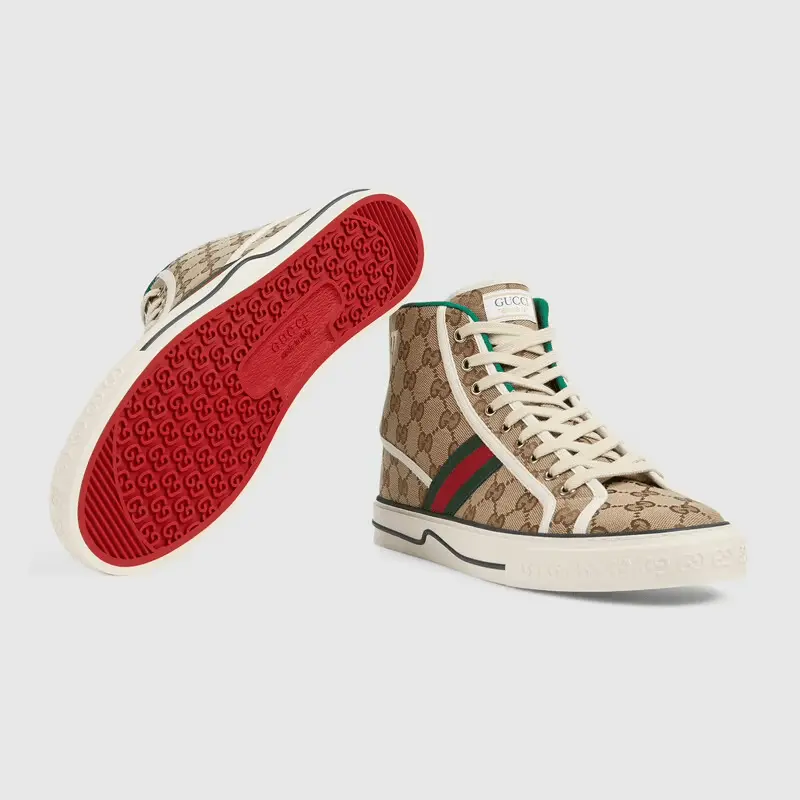 Giày Gucci Men's Tennis 1977 High Top Sneaker 625807-HVK70-9765 - Ảnh 4