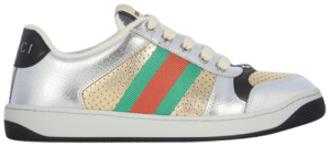 Giày Gucci Wmns Screener 'Silver Gold' 627833-1TR20-8162