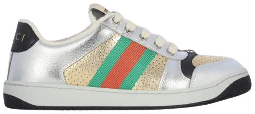 Giày Gucci Wmns Screener 'Silver Gold' 627833-1TR20-8162