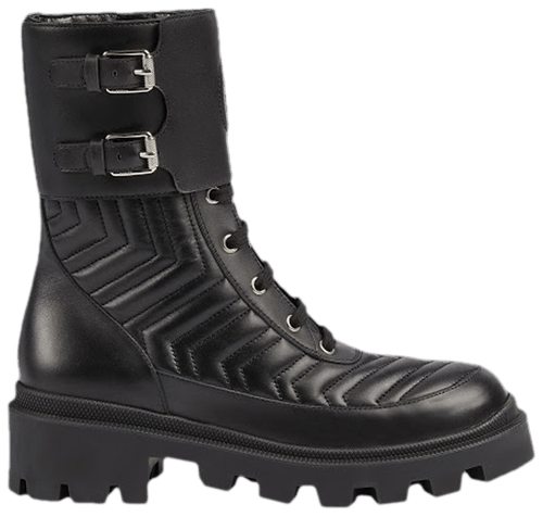 Giày Gucci Wmns Leather Ankle Boot 'Interlocking G' 628855-DH7A0-1000