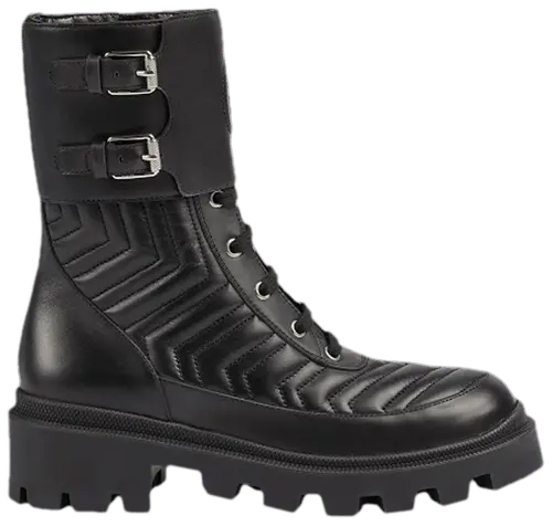 Giày Gucci Wmns Leather Ankle Boot 'Interlocking G' 628855-DH7A0-1000