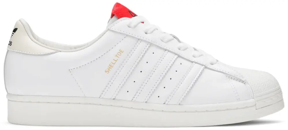 Giày Adidas 424 x Superstar Shell Toe 'White Scarlet' FW7624