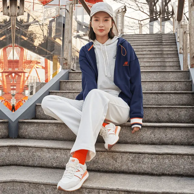 Alternative view of Giày New Balance 237 'Orange' MS237NK1