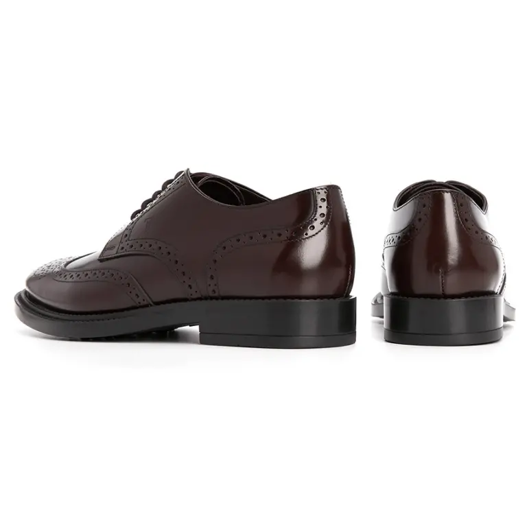 Giày Tod’s Classic Leather Lace Up Laced Formal XXM62C00C10LYGR807 - Ảnh 5