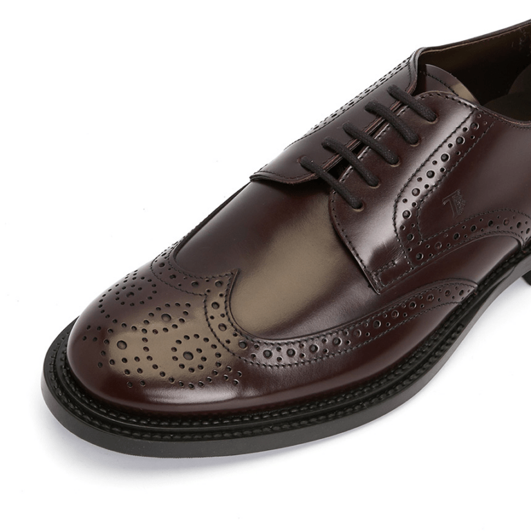 Giày Tod’s Classic Leather Lace Up Laced Formal XXM62C00C10LYGR807 - Ảnh 4
