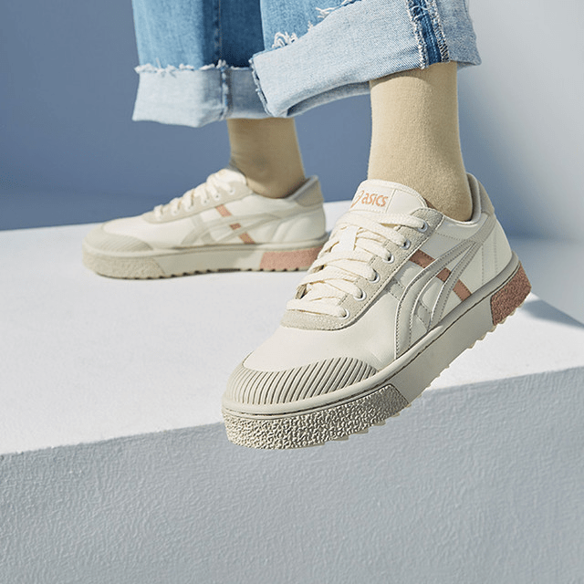 Giày Asics Court Trail Sneakers 'Beige White Grey' 1203A129-750 - Ảnh 2