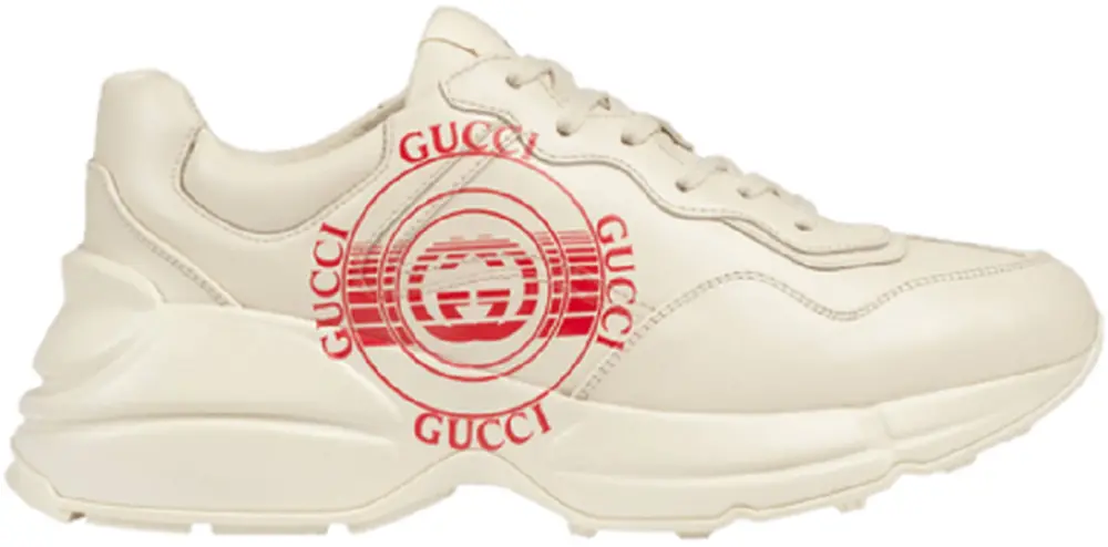 Giày Gucci Wmns Rhyton 'Gucci Disk Print - Ivory' 630609-DRW00-9522