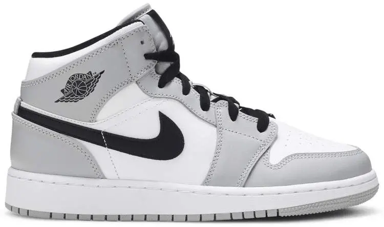Giày Nike Air Jordan 1 Mid GS 'Light Smoke Grey' 554725-092