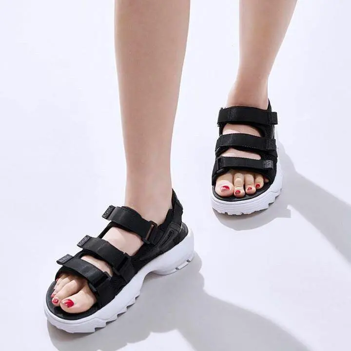 Alternative view of Dép  Fila Disruptor Womens Black Sandals 5SM00035013