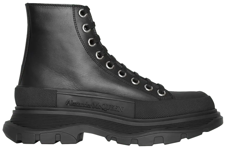 Giày Alexander McQueen Wmns Tread Slick High 'Black' 633900-WHZ62-1081