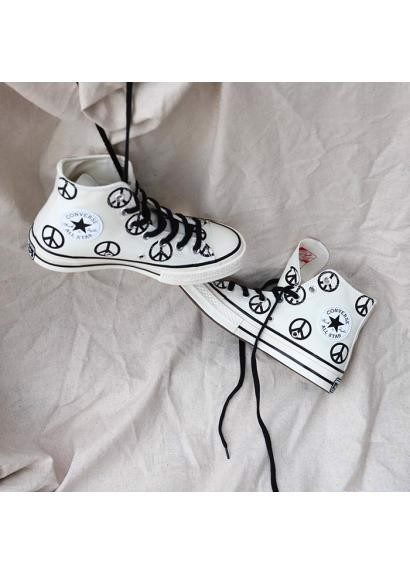 Giày Converse Chuck 70 High 'Unleash Peace Egret Black' 167912C - Ảnh 4
