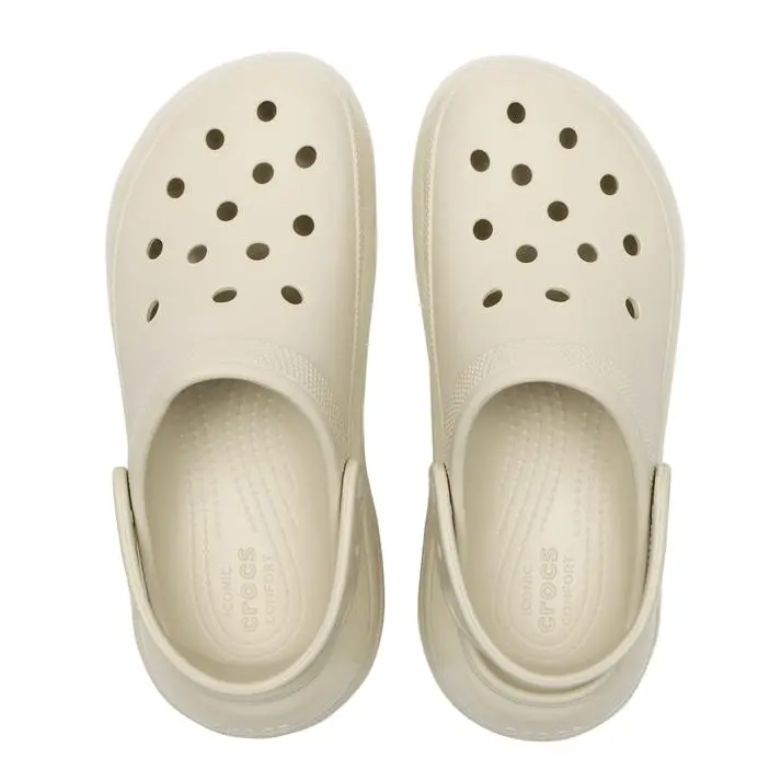 Dép Crocs Classic Mega Crush Clog Bone 207988-2Y2 - Ảnh 3