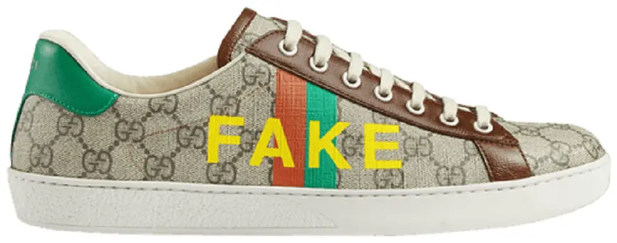 Giày Gucci Ace 'Fake/Not Print' 636358-2GC10-8260