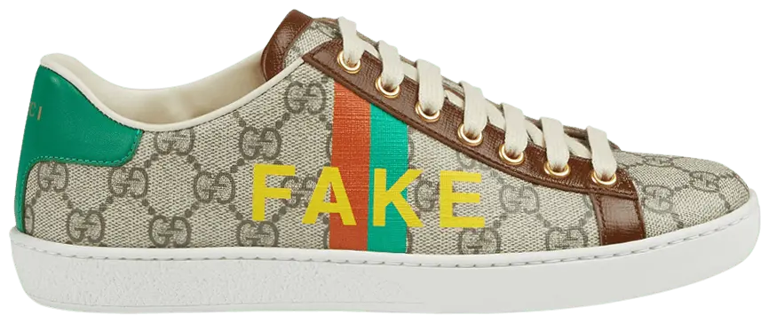 Giày Gucci Wmns Ace 'Fake/Not Print' 636359-2GC10-8260