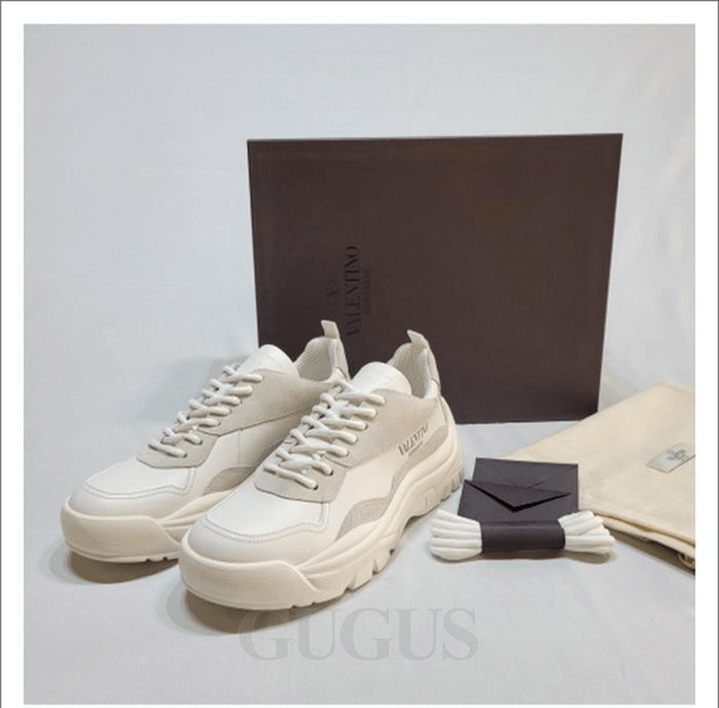 Giày Valentino Gumboy Calfskin Sneaker White 2020 UY2S0B17VRN0BO - Ảnh 5