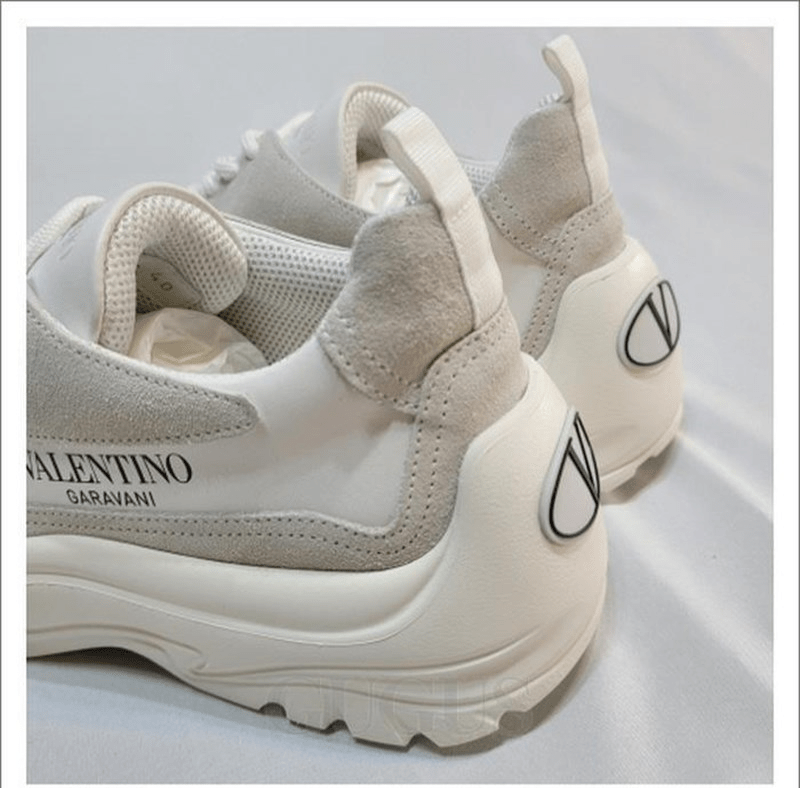 Giày Valentino Gumboy Calfskin Sneaker White 2020 UY2S0B17VRN0BO - Ảnh 4