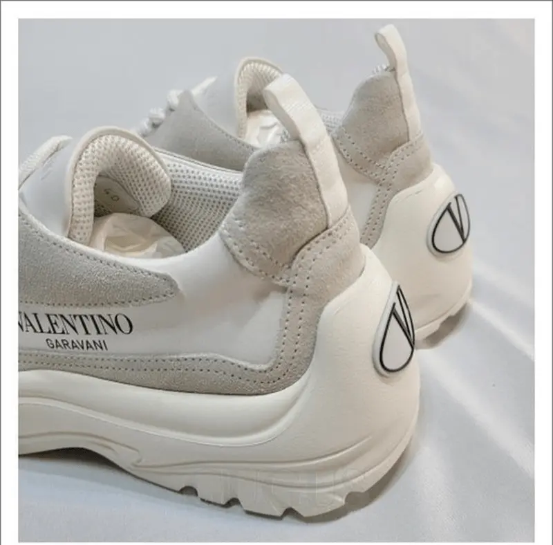 Giày Valentino Gumboy Calfskin Sneaker White 2020 UY2S0B17VRN0BO - Ảnh 4