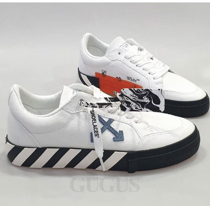 Giày Off-White Vulc Sneaker Low 'White Light Blue' - Ảnh 4