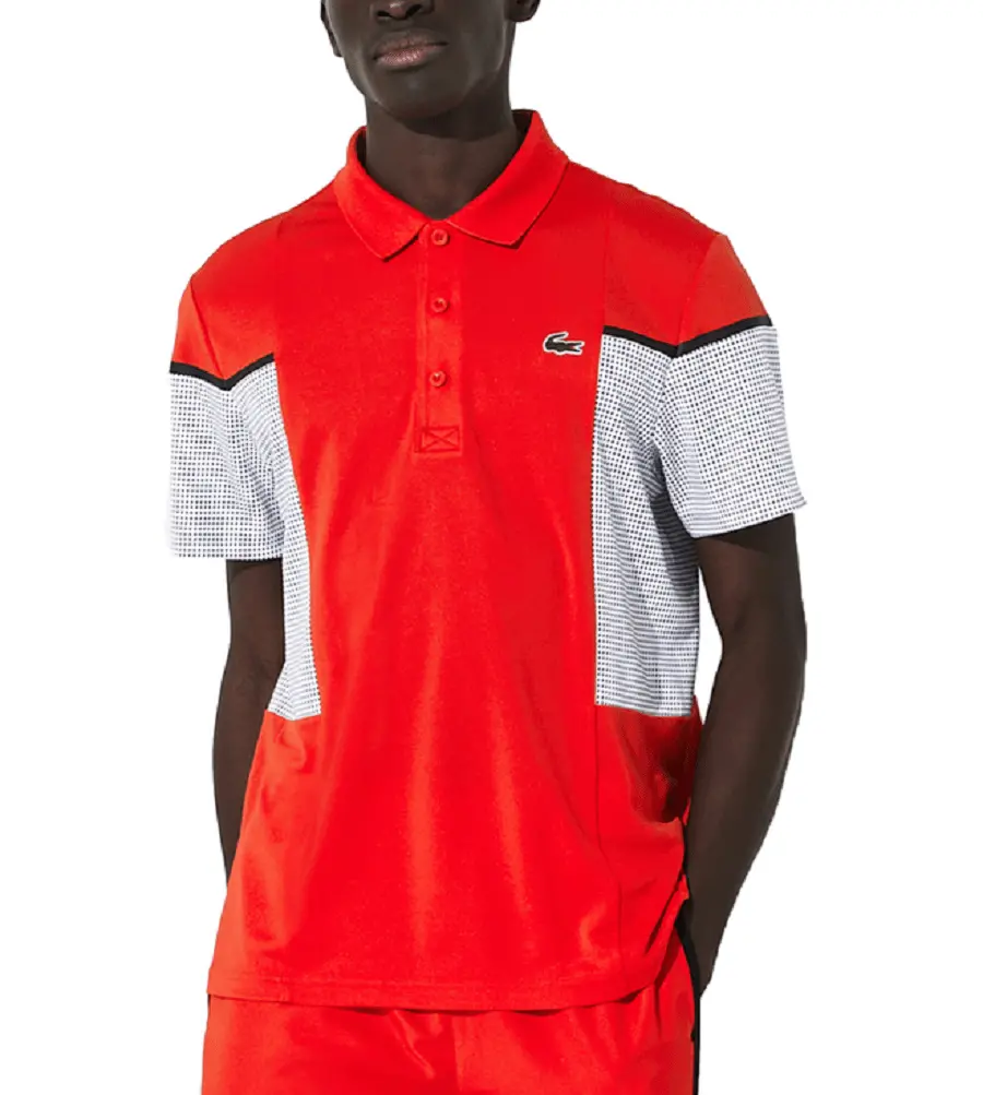 Alternative view of Áo Lacoste Polo SPORT Panel Tennis Red DH4754-51-RHD