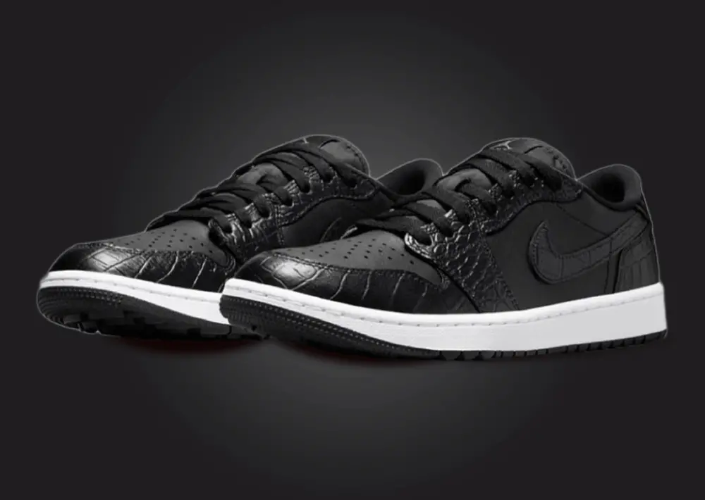 Giày Nike Air Jordan 1 Low Golf 'Black Crocodile' DD9315-003 - Ảnh 3